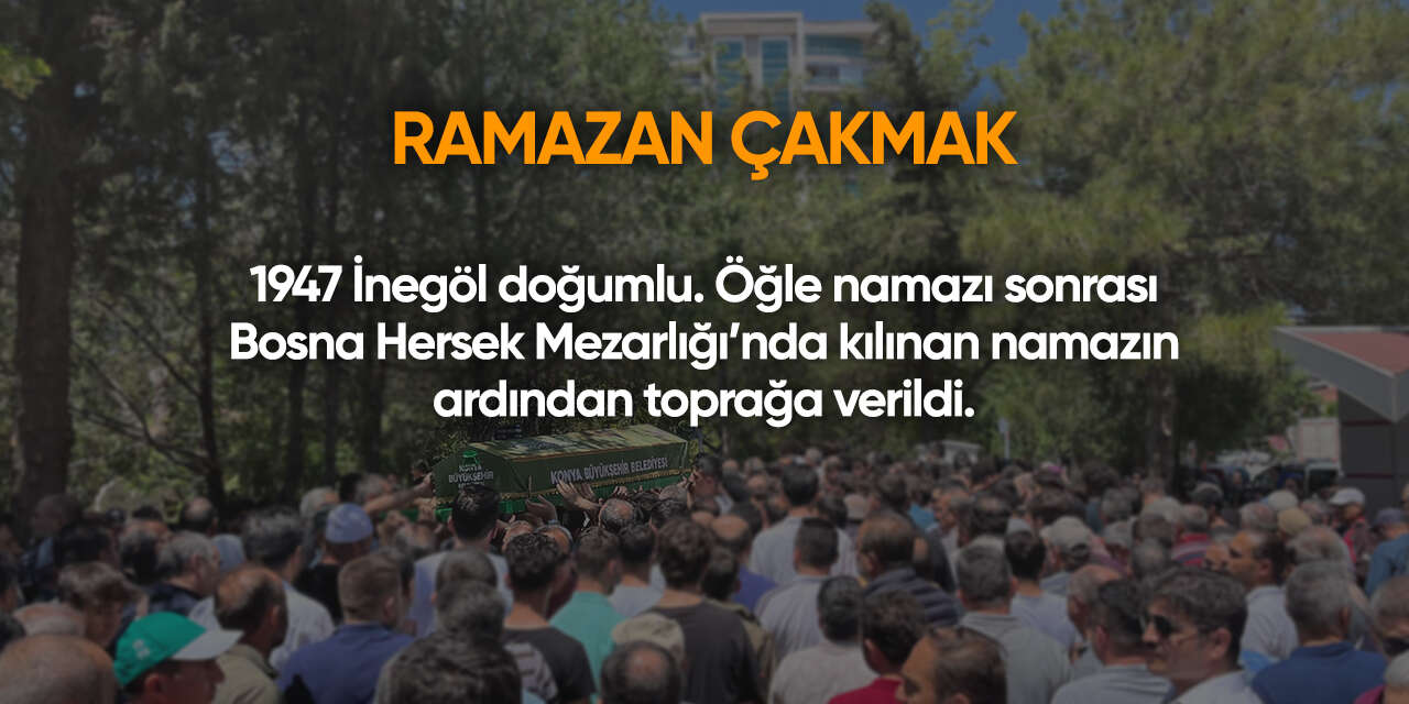 Konya'da bugün vefat edenler | 9 Haziran 2026 15